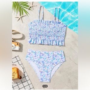 SHEIN kids (size 11/12) floral tankini set
